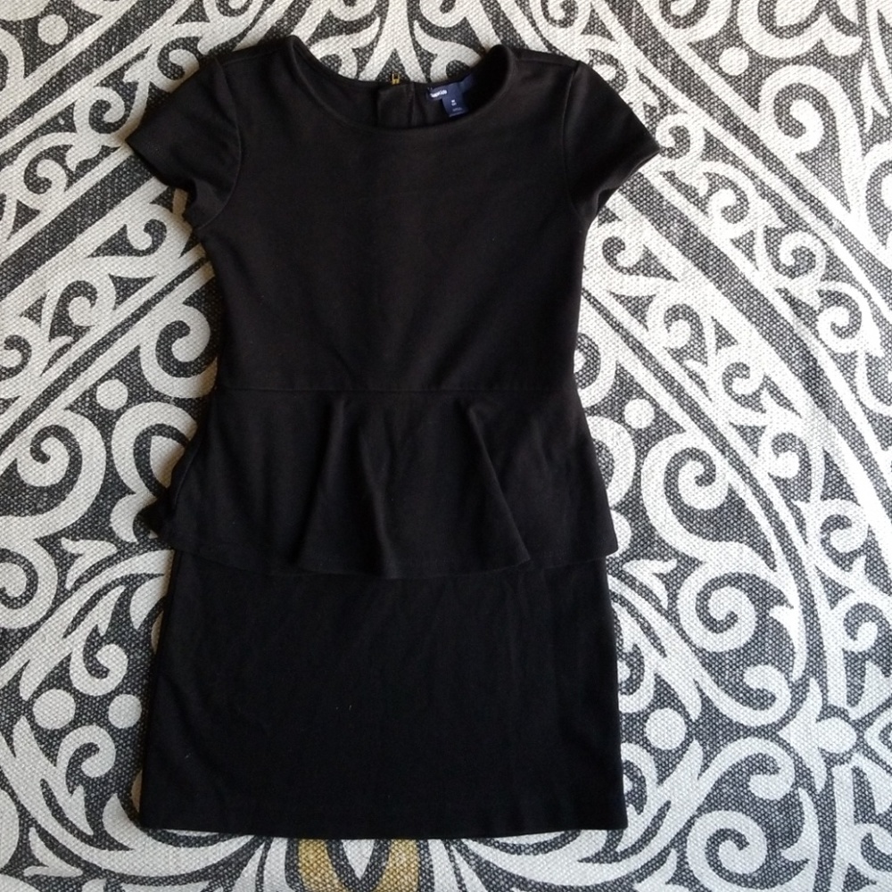 Black GAP Peplum Dress